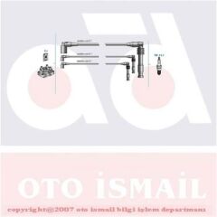 (x) BUJİ KABLO TK VECTRA B V6 96=> ECOTEC  1-3-5