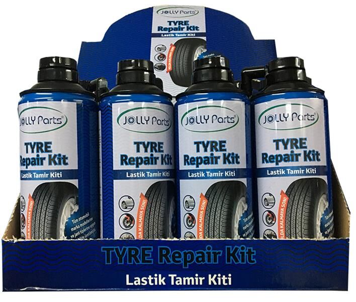 LASTİK TAMİR SPREYİ 400 ml. (20 PS`YE KADAR ŞİŞİRİR) (KOLİSİ 12 ADET)
