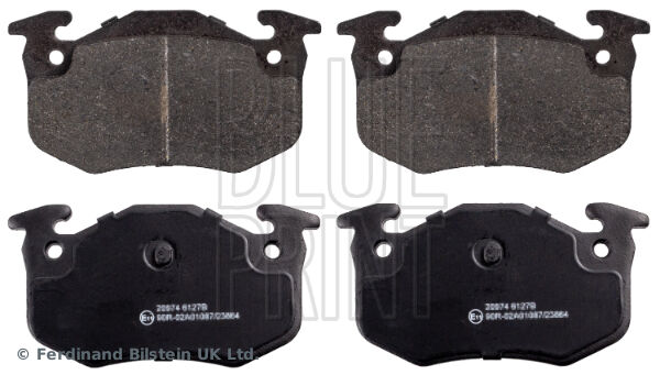 ARKA FREN BALATASI PEUGEOT P106 96>04 P205 87>98 P206 00>09 P306 97>01 P309 89>93 CITROEN SAXO 96>04 XSARA 97>05 ZX 92>97 RENAULT R9-R19- MGN I-CLIO I-II  (İNCE TİP)