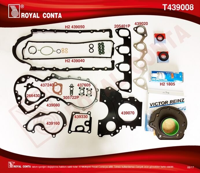MOTOR TAKIM CONTA ( REINZ KEÇELİ&S.LASTİKLİ ) (SKCSİZ) CONNECT 1.8 TDCI 02>14 FOCUS I 98>04 1.8 TD