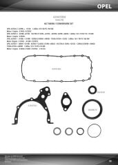 ALT TAKIM CONTA (KEÇELİ) ASTRA G-ASTRA F-CORSA B-VECTRA B 1.4-1.6 16V (XE/ECOTECH-SEL-XEL/ECOTECH)