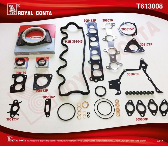 MOTOR TAKIM CONTA (REINZ.KEÇELİ+SKC`SİZ) DOBLO-PUNTO 1.9JTD(182.B9.00/188.A2.00)(4081111 MOT.İTİBARE