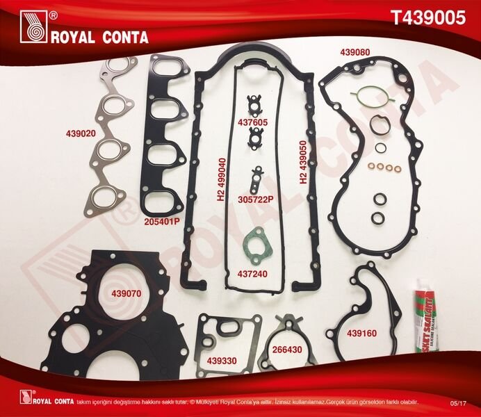 MOTOR TAKIM CONTA (SKC.KEÇE VE S.LASTİĞİ YOKTUR) ) (SKCSİZ) CONNECT 1.8 TDCI 02>14 FOCUS I 98>04 1.8TD