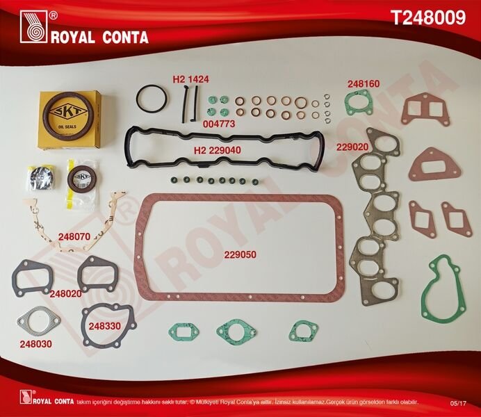 MOTOR TAKIM CONTA (SKT KEÇELİ) (SKC`SİZ) P205-P305-P306-PARTNER 1.8D (XUD7)