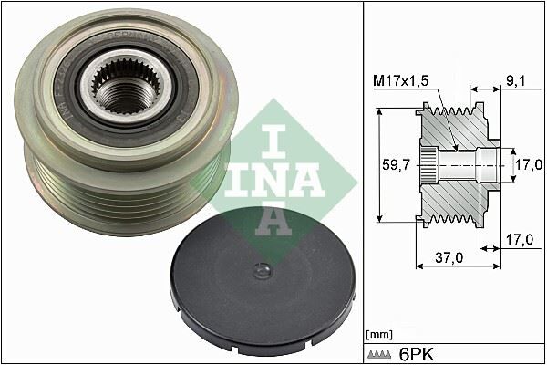 ALTERNATÖR KASNAĞI (RULMANLI) MAZDA MPV II 2.5 V6 (99-02)