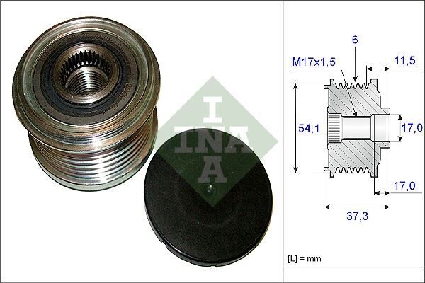 ALTERNATÖR KASNAĞI (RULMANLI) SCUDO 2.0 DMTJ-ULYSSE-C4-C5-C8-P308-P407-PARTNER-BERLINGO 1.6-2.0HDI