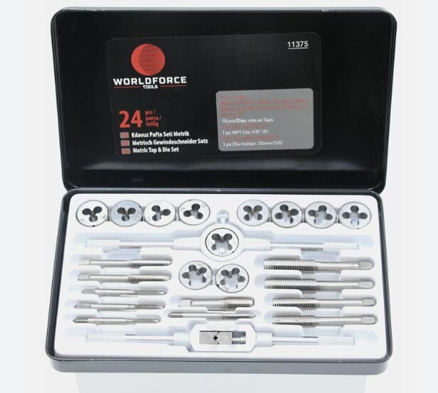 KILAVUZ PAFTA SETİ METRİK 24 PARÇA