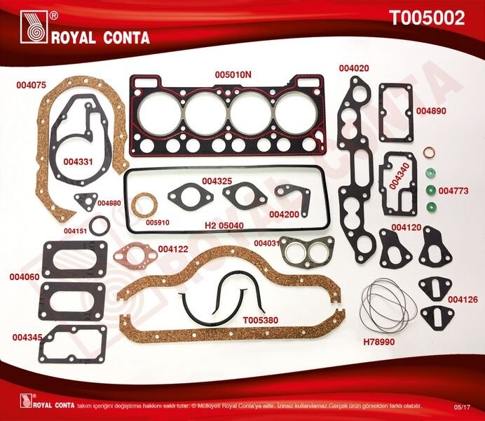 MOTOR TAKIM CONTA KEÇESİZ  R12 1400