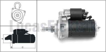 MARS MOTORU 12V 1.4KW 11 DIS NIVA 1700 SAMARA