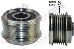 ALTERNATÖR KASNAĞI RENAULT CLIO IV 12> CAPTUR I 13> CLIO V 19> FLUENCE 09>12 KANGOO II 08>  MEGANE II-III-IV TALISMAN 15>KADJAR 15>DACIA DUSTER 10>DOKKER 12>NISSAN JUKE 10> 1.5dCi (6 KANAL)