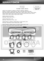 MOTOR TAKIM CONTA SKC`SİZ MEGANE I-II SCENIC I-II CLIO II-LAGUNA I-II KANGOO 96>  VİVARO A-MOVANO A-CARISMA-SPACE STAR MPV-PRİMERA VOLVO S40 96> 1.9dCi F9Q