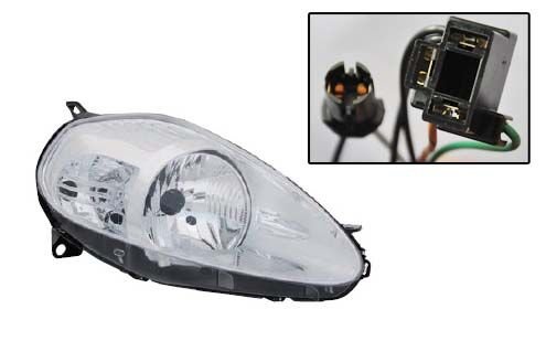 FAR SAĞ FIAT GRANDE PUNTO 04>10 (ELEKTRİKLİ)(H4) KROM