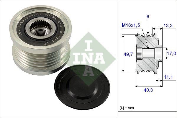 ALTERNATÖR KASNAĞI NISSAN TEANA 2.0 (03-08) TIIDA 1.8 (07-11) VERSA I 1.8 12=>