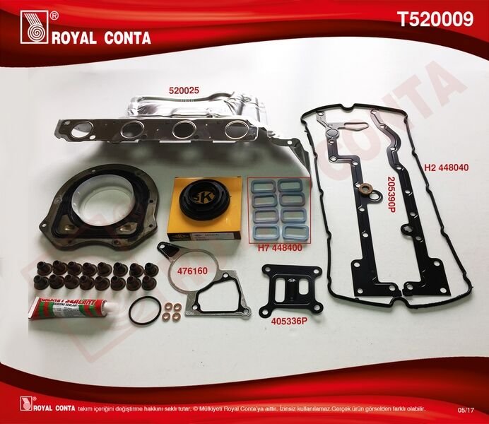 MOTOR TAKIM CONTA (SKT KEÇELİ&S.LASTİKLİ (SKCSİZ) TRANSIT V.347 2.2 06> 11 BOXER-JUMPER-DUCATO 2.2HDI 06>