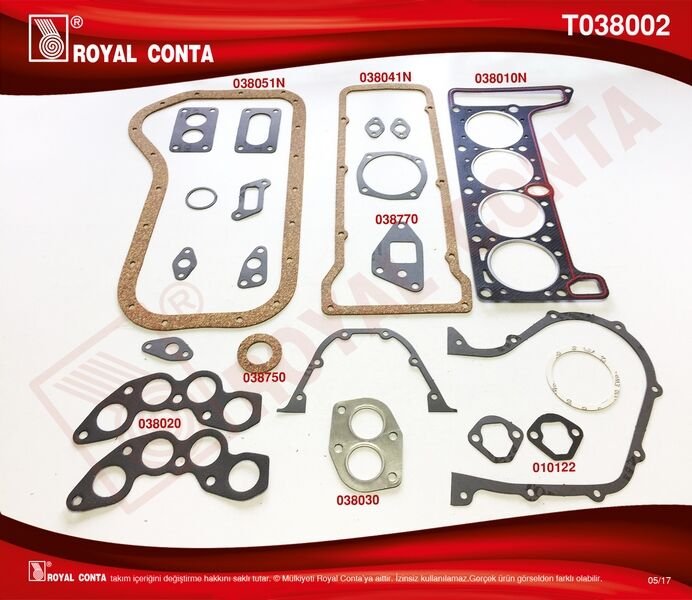 MOTOR TAKIM CONTA KEÇESİZ 1300S-1600S-NİVA