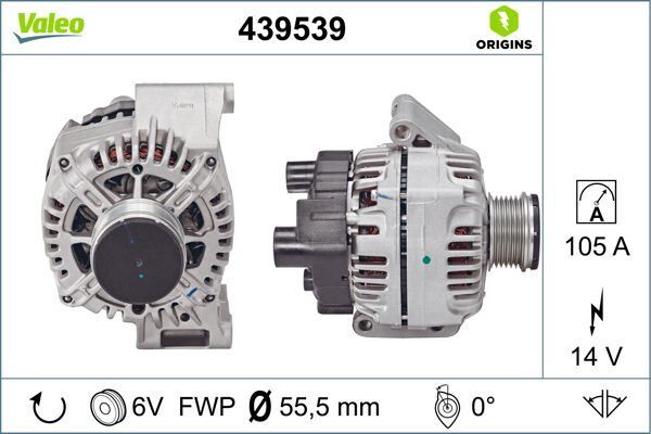 ALTERNATÖR KOMPLE (105amp) OPEL ASTRA G-H CORSA C-COMBO C-AGILA-MERIVA A-B VECTRA B-OMEGA-AGILA 1.2-1.3-1.4-1.6 16V  FIAT LİNEA-DOBLO-FIORINO 1.3 MTJ