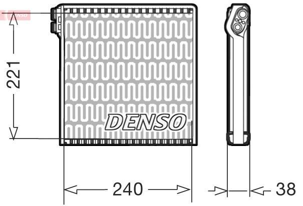 EVAPORATOR. AİR CONDİTİONİNG FIAT DUCATO (250. 290) (06-)