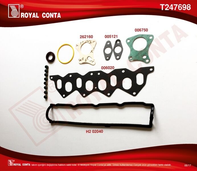 MOTOR ÜST TAKIM CONTA (SKT KEÇELİ) KNG-EXP-CLIO-MGN-R19 F8Q